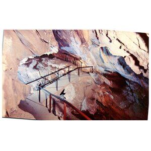 Postcard Chrome era Kings Canyon Park California Bridge Room in Boyden Cave